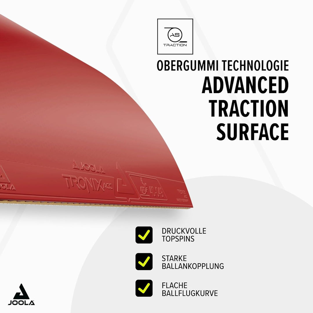 JOOLA Tischtennis-Belag TRONIX Acc Rot Max