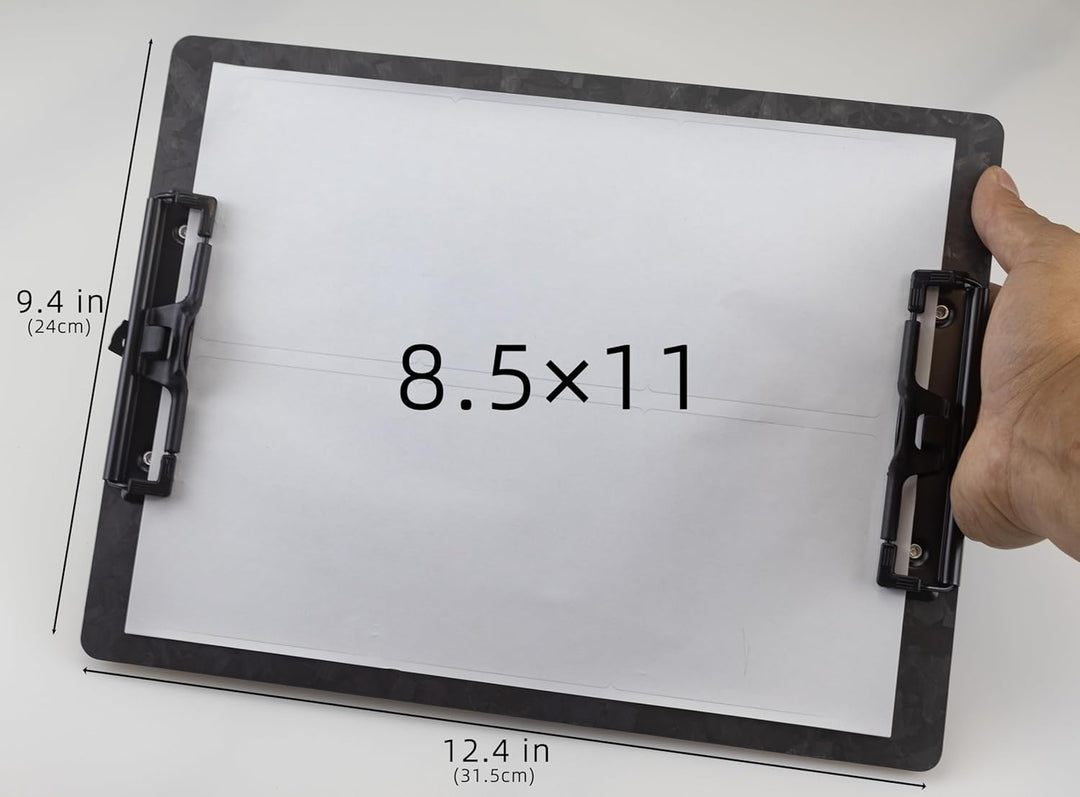 Echtes 3K-Kohlefaser-Klemmbrett, Ultraleicht,Robust und tragbar,1.5 mm Dicke, schwarz, geeignet für