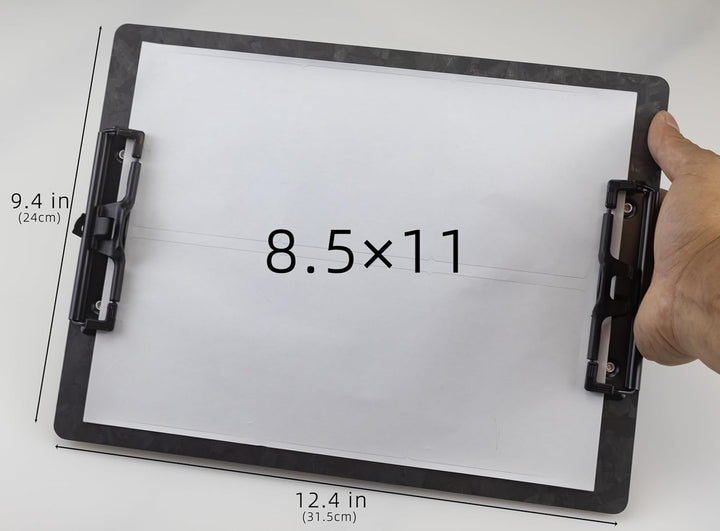 Echtes 3K-Kohlefaser-Klemmbrett, Ultraleicht,Robust und tragbar,1.5 mm Dicke, schwarz, geeignet für