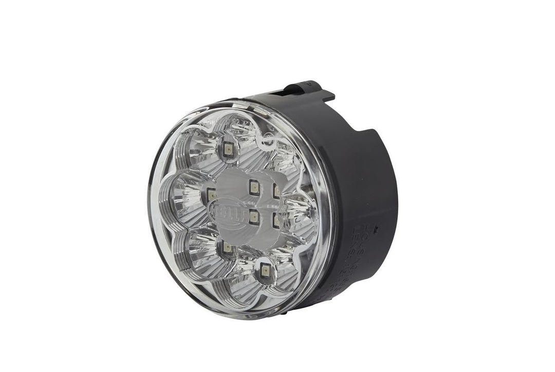 HELLA - Heckleuchte - LED - 24V - Einbau/geschraubt - Lichtscheibenfarbe: glasklar - Stecker: AMP -