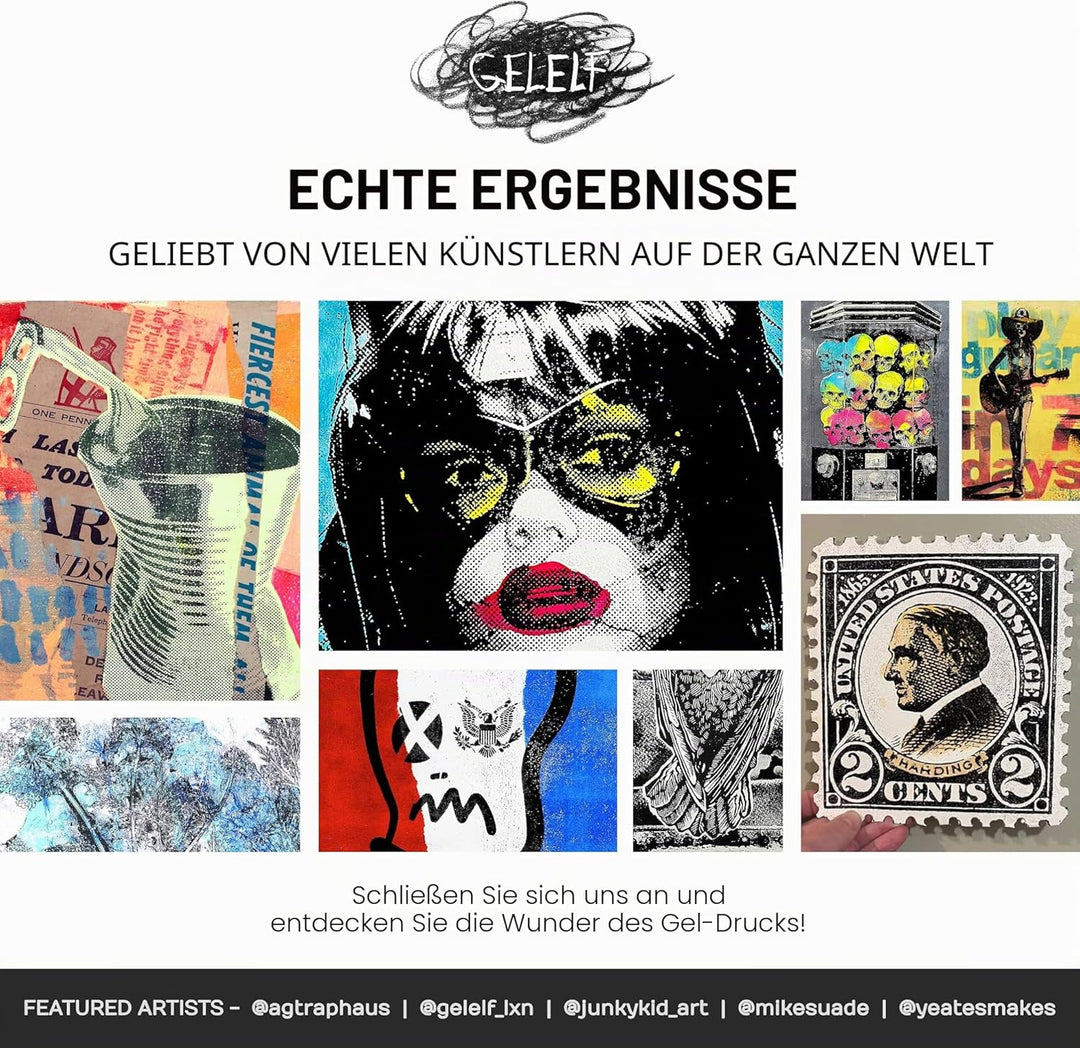 Gel-Druckplatte der neuen Generation, verbesserte Formel, Druckplatte für Gel-Druckkunst, Gel-Monopr