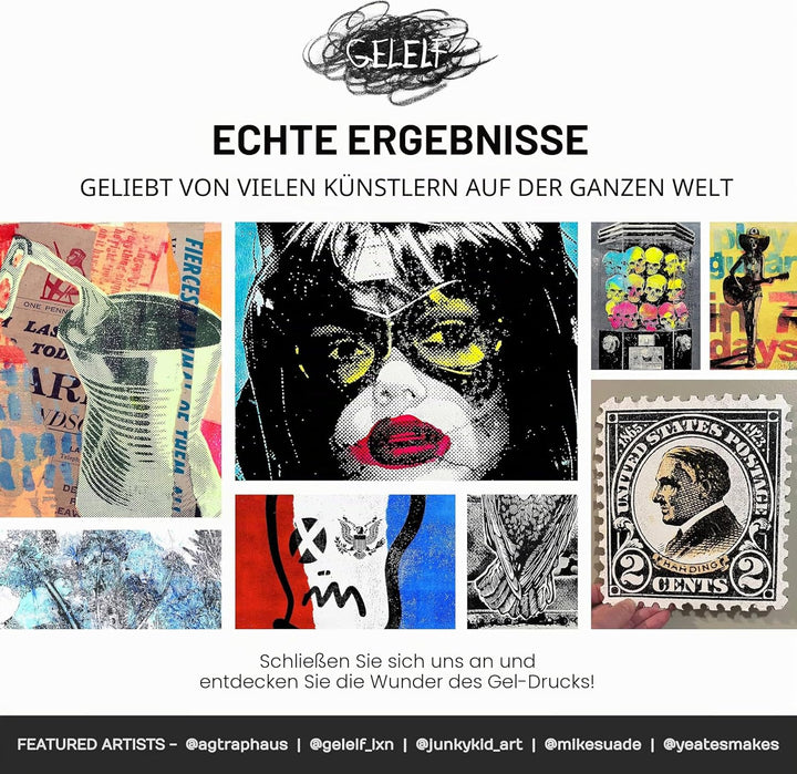 Gel-Druckplatte der neuen Generation, verbesserte Formel, Druckplatte für Gel-Druckkunst, Gel-Monopr