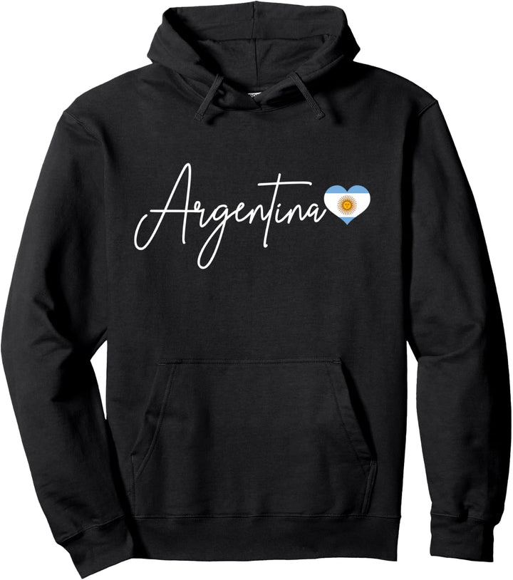 Argentinien Heart Pride Argentinische Flagge Pullover Hoodie