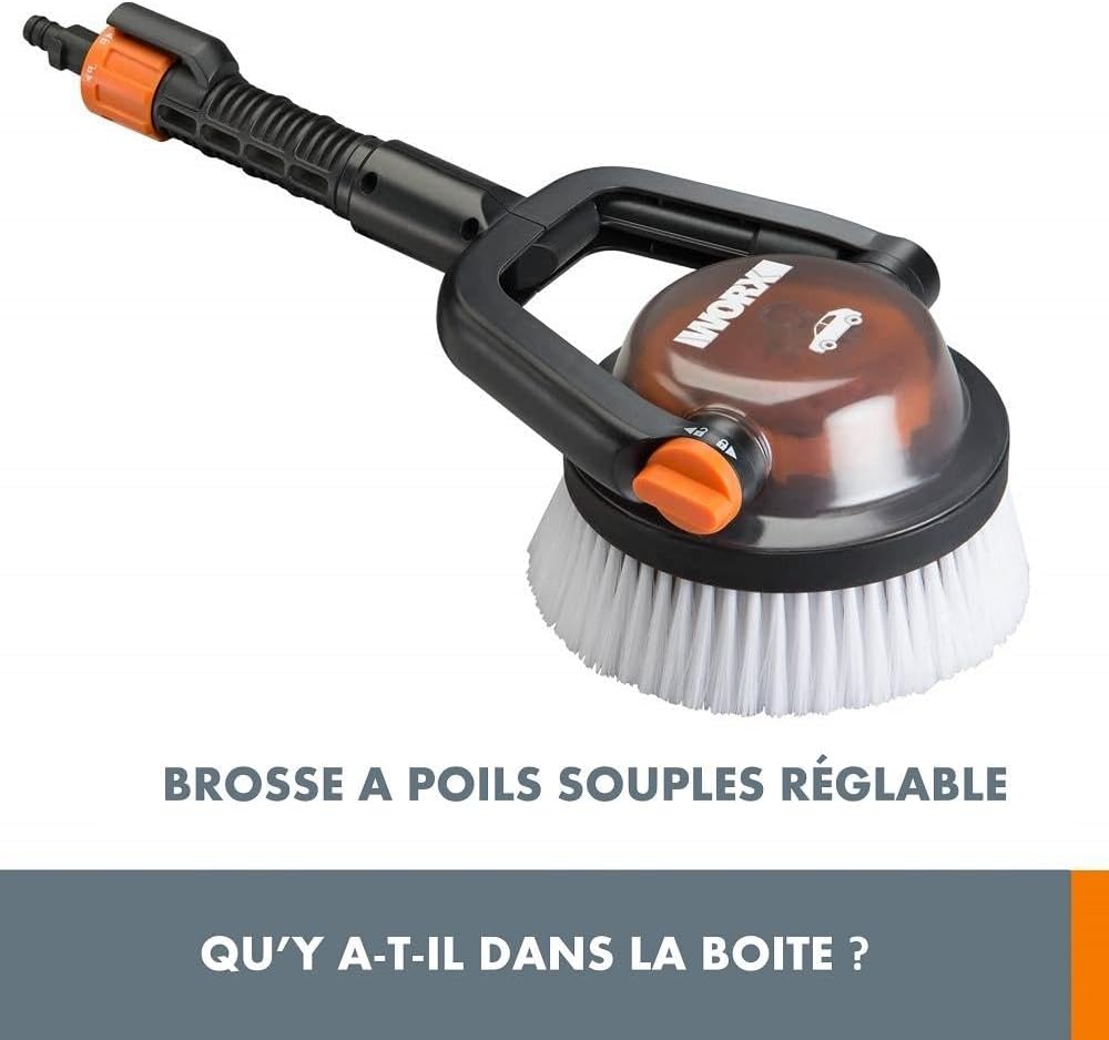 Worx WA1820 Hydroshot Haarbürste,