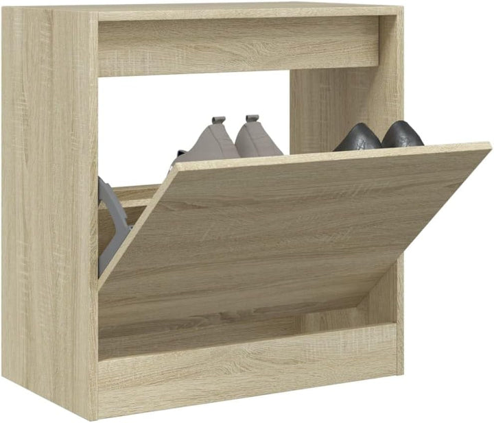 vidaXL Schuhschrank Sonoma-Eiche 60x34x63,5 cm Holzwerkstoff 60 x 34 x 63.5 cm Sonoma Eiche, 60 x 34