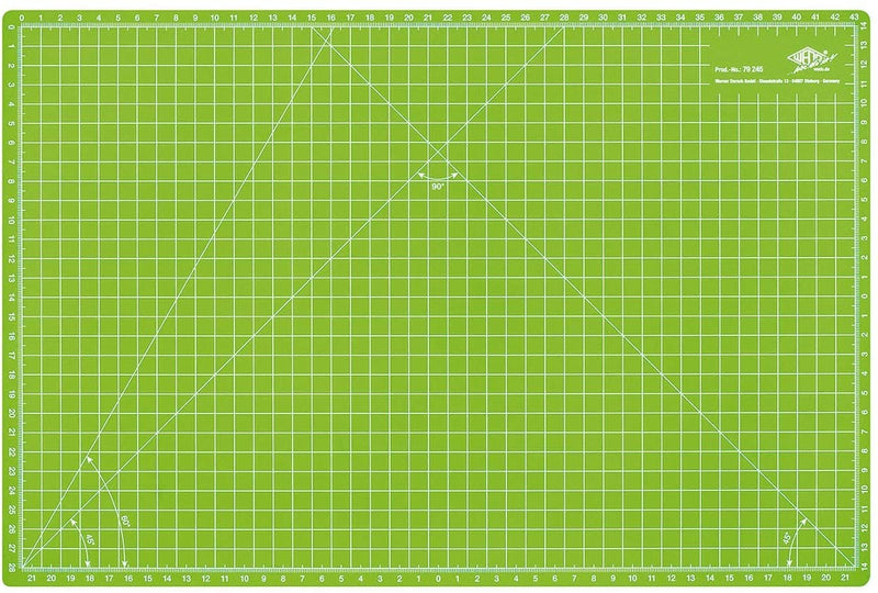 WEDO Cutter Skalpell Comfortline (mit Softgriff inklusive 5 Ersatzklingen und Schutzkappe) apfelgrün