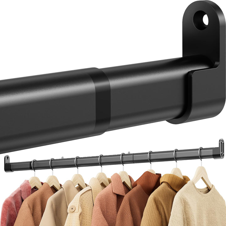 Mavivegue Kleiderstange Schrank, 42-161cm Oval Kleiderstange Ausziehbar | Kleiderstange Wandmontage