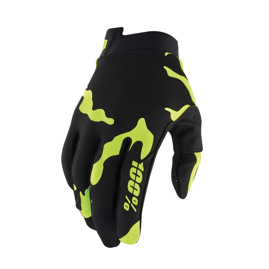 100% ITRACK Ultralight Motocross Gloves - Lightweight MX Dirt Bike & Powersport Racing Protective Ge