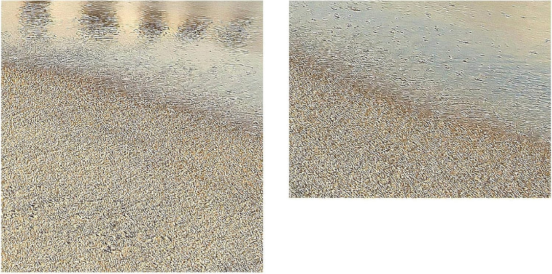 Runa Art Wandbild XXL Strand Meer Schlafzimmer Wohnzimmer 200 x 80 cm Bunt 5 Teilig - Made in German