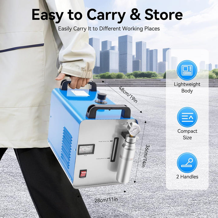 400W 220V Sauerstoff Wasserstoff HHO Gas Flammengenerator Poliermaschine Brenner Acrylschweissmaschi