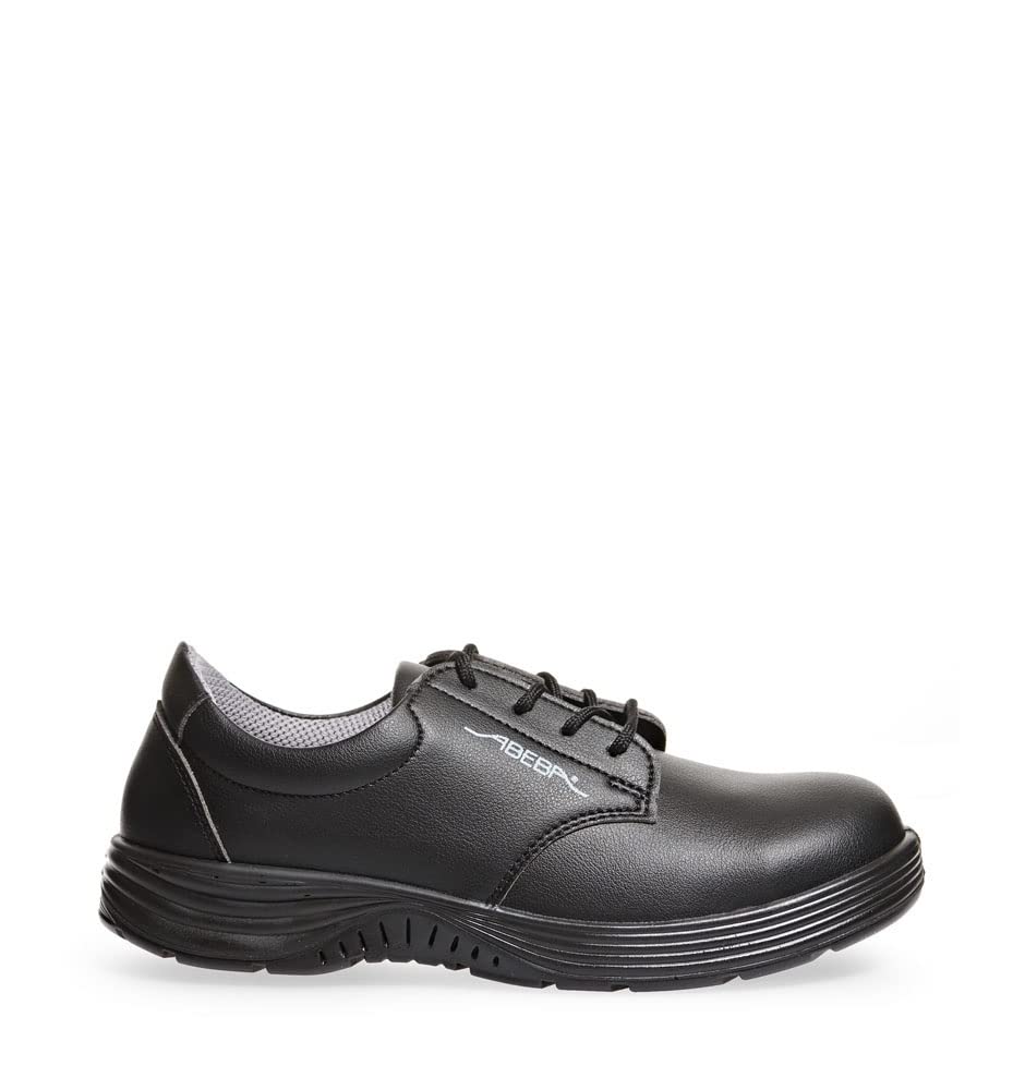 Abeba BB493-44 Sicherheitsschuh aus Mikrofaser, zum Schnüren, S2, FO, SRC, Grösse 44, schwarz 44 EU,