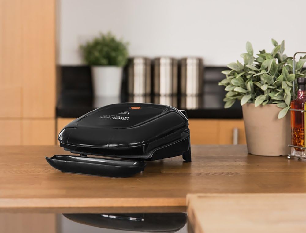 George Foreman 18840-56 Fitnessgrill Compact, 18 x 13 cm grosse Grillfläche, schwarz, 18 x 13 cm