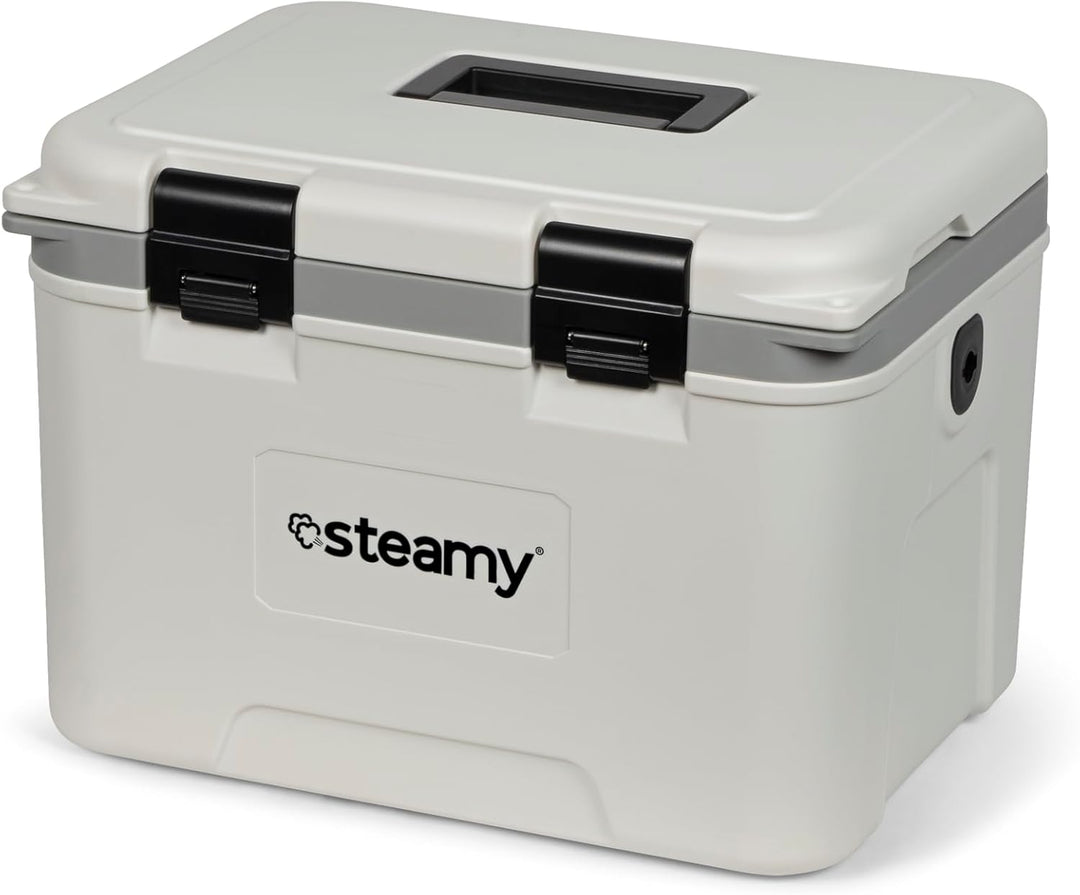 Steamy Marine 21, Kühlbox Inklusive Trennwand und Einlegeschale, 21 Liter, Weiss