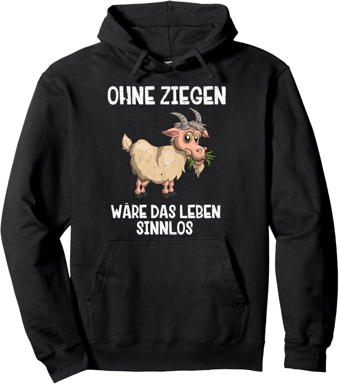 Bauer Landwirtschaft Bauernhof Tier Farmer Lustiges Ziege Pullover Hoodie