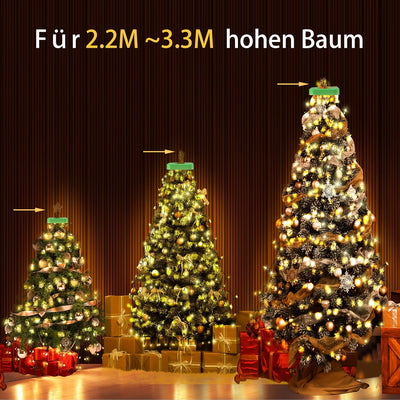 Weihnachtsbaum Lichterkette, 3M 480 LED 16 Stränge Christbaumbeleuchtung mit Ring, Enegie Sparen mit