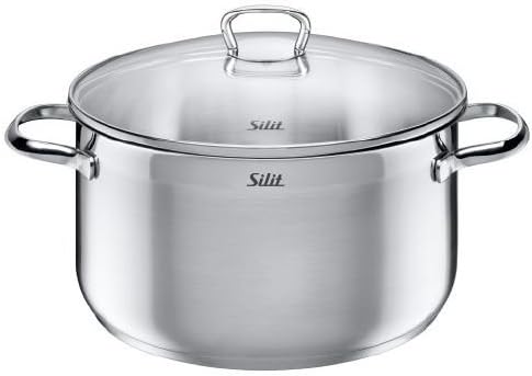 Silit Fleischtopf 16 cm 2 Liter Toskana Schüttrand Glasdeckel Edelstahl teilmattiert induktionsgeeig