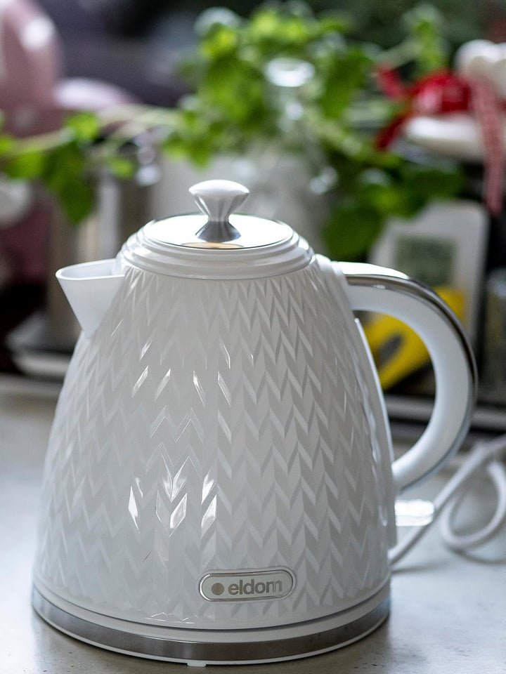 eldom C265B Wasserkocher | 1,7 Liter | Teekocher 2000W Leistung | Klassisches Retro Design Teekessel