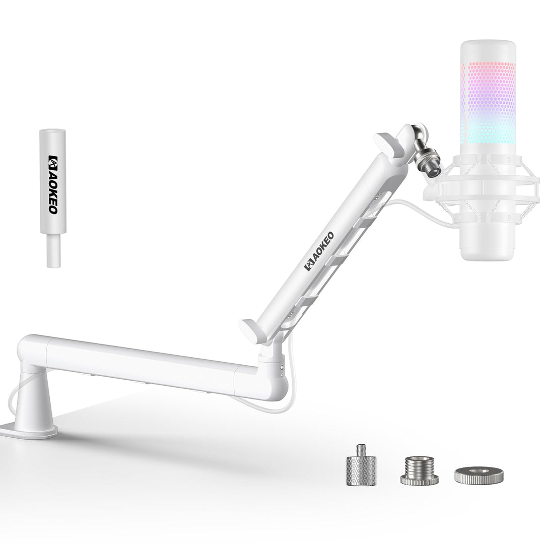 Aokeo AK-55 Mikrofonarm für den Schreibtisch, niedriges Profil, verstellbar, geeignet für Aokeo Yeti