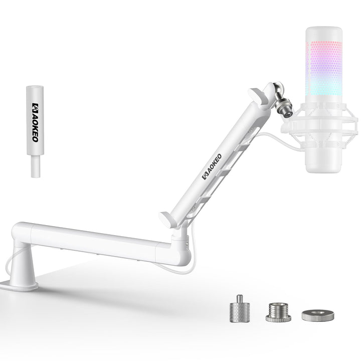 Aokeo AK-55 Mikrofonarm für den Schreibtisch, niedriges Profil, verstellbar, geeignet für Aokeo Yeti