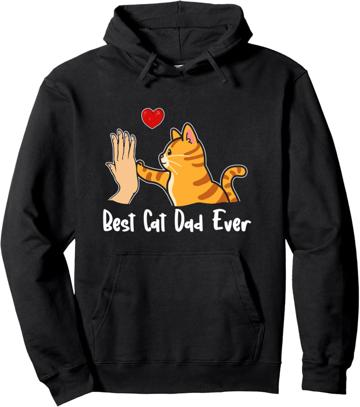 Best Cat Dad Ever Bester Katzenpapa Katzen Vater Herz Katze Pullover Hoodie