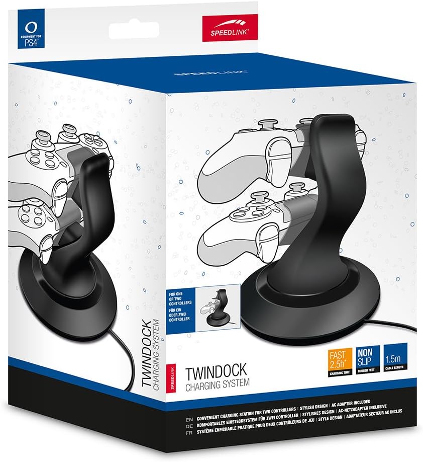 Speedlink TWINDOCK Charging System - Ladestation für 2 DUALSHOCK-4-Controller der PlayStation 4, sch