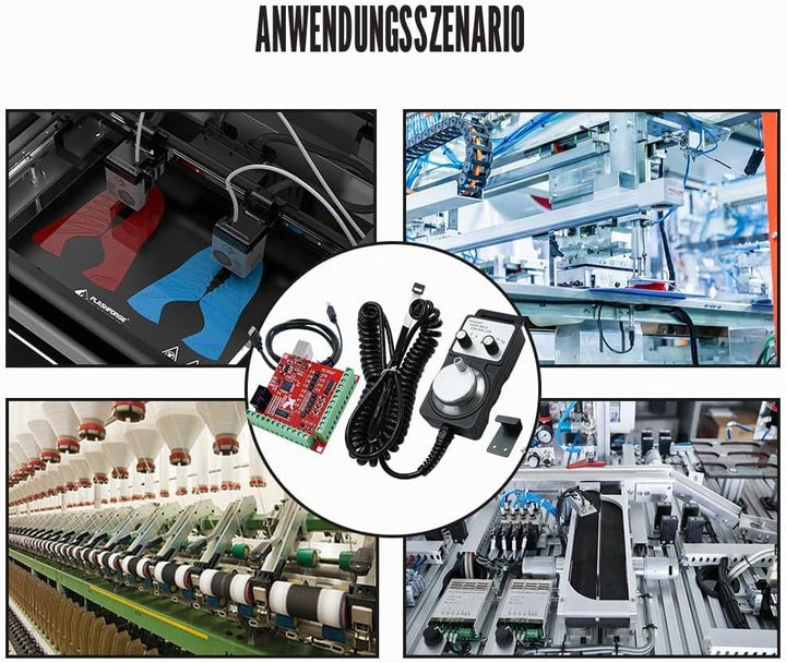 4-Achsen-Handrad-Controller mit MACH3-Schnittstellenplatine, USB-CNC-Anhänger, manuelles Steuersyste