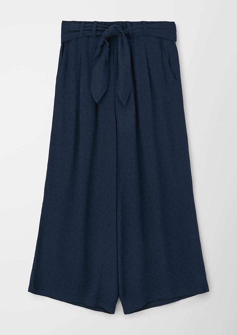 s.Oliver Mädchen Culotte mit Bindegürtel 176 Blau, 176 Blau