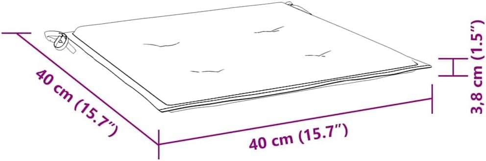 vidaXL 2X Gartenstuhl Klappbar mit Kissen Klappstuhl Essstuhl Gartenmöbel Klappstühle Stuhl Stühle G