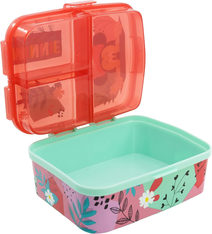 Stor BROTDOSE MIT MEHREREN FÄCHERN XL | MINNIE MOUSE MOUSE BEING MORE MINNIE MOUSE, Rosa