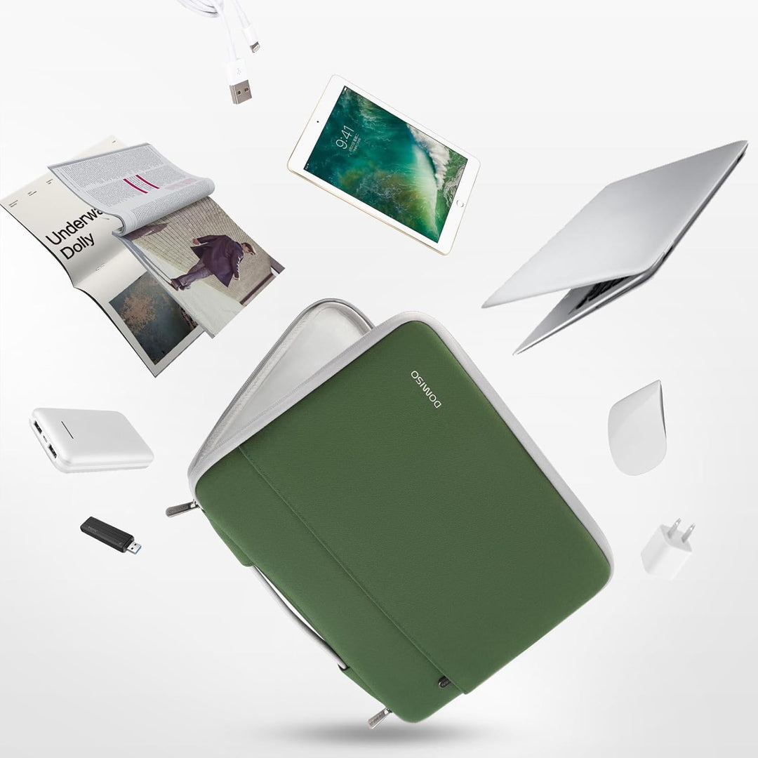 DOMISO 17 Zoll Wasserdicht Laptophülle Laptop Sleeve Case Notebook Hülle Tasche Schutzhülle für 17,3