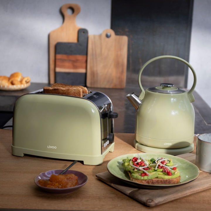 Toaster mit 2 Schlitzen, 850 W, Grau - DOD196M