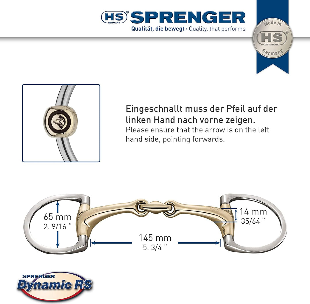 SPRENGER 4041414578 Dynamic RS Gebiss Sensogan, 78