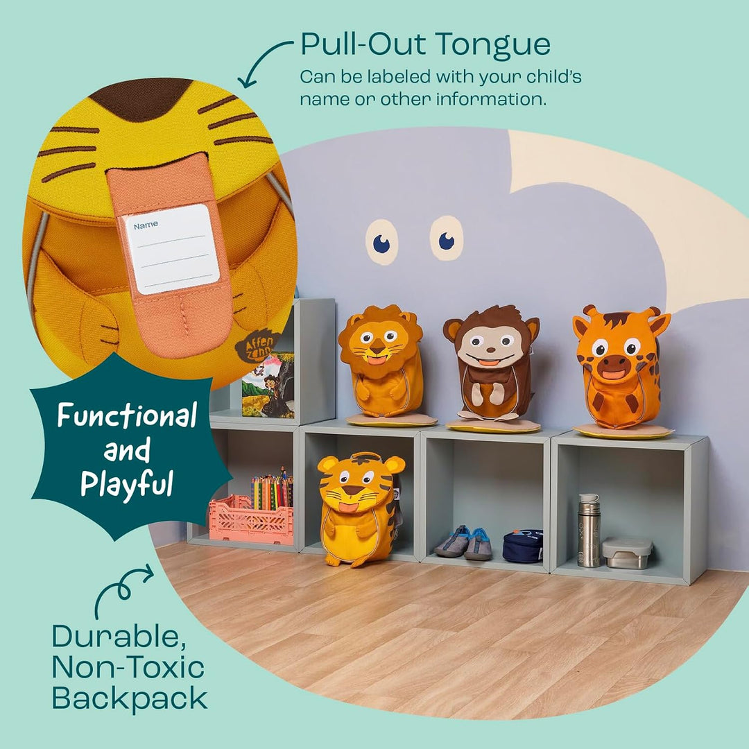 Affenzahn Kinderrucksack Kleiner Freund | Ergonomischer Kindergarten-Rucksack für Kinder von 1 bis 3