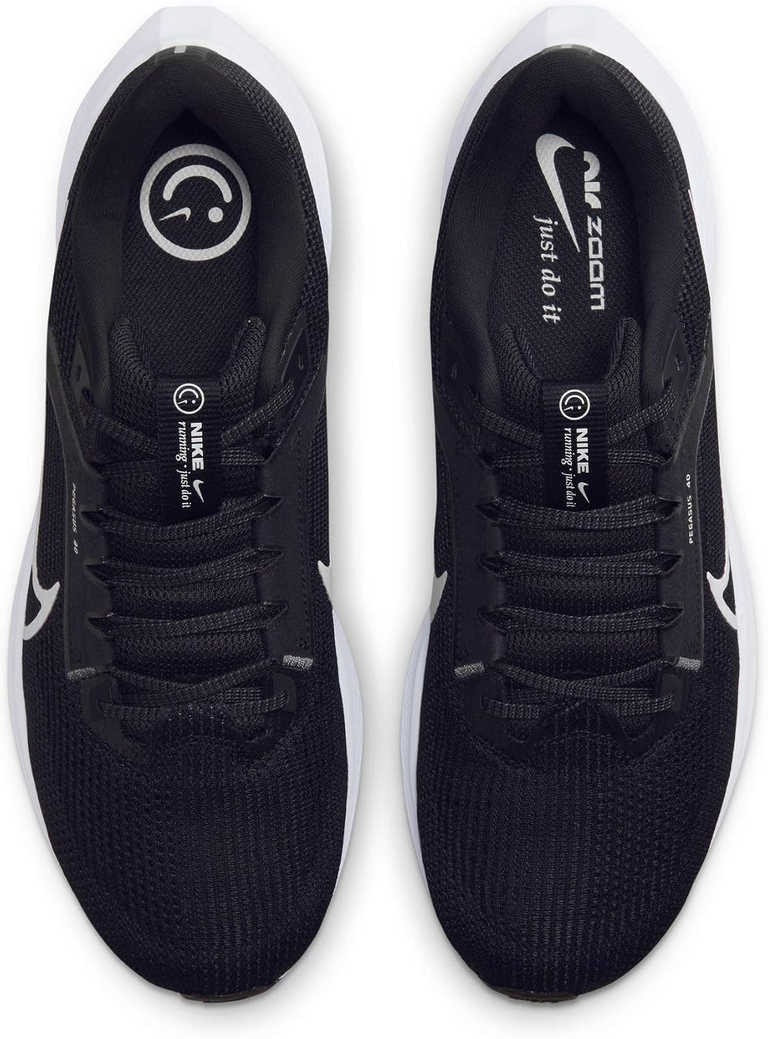 Nike Herren Air Zoom Pegasus 40 Sneaker 40.5 EU Black White Iron Grey, 40.5 EU Black White Iron Grey