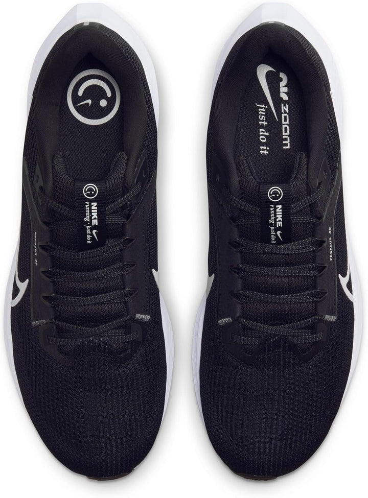 Nike Herren Air Zoom Pegasus 40 Sneaker 40.5 EU Black White Iron Grey, 40.5 EU Black White Iron Grey