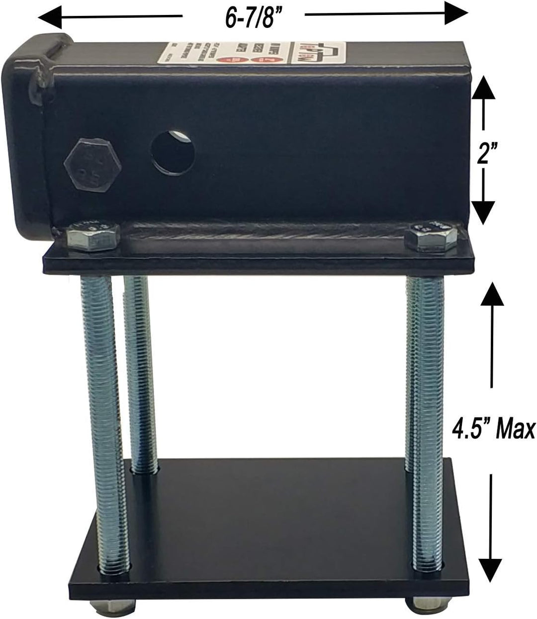 TOPTOW Wohnmobil-Stossstange 5,1 cm Anhängerkupplungs-Empfänger-Adapter 63801 für 10,2 x 10,2 cm und