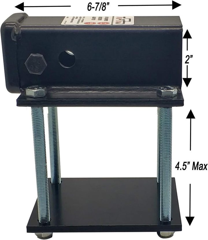 TOPTOW Wohnmobil-Stossstange 5,1 cm Anhängerkupplungs-Empfänger-Adapter 63801 für 10,2 x 10,2 cm und