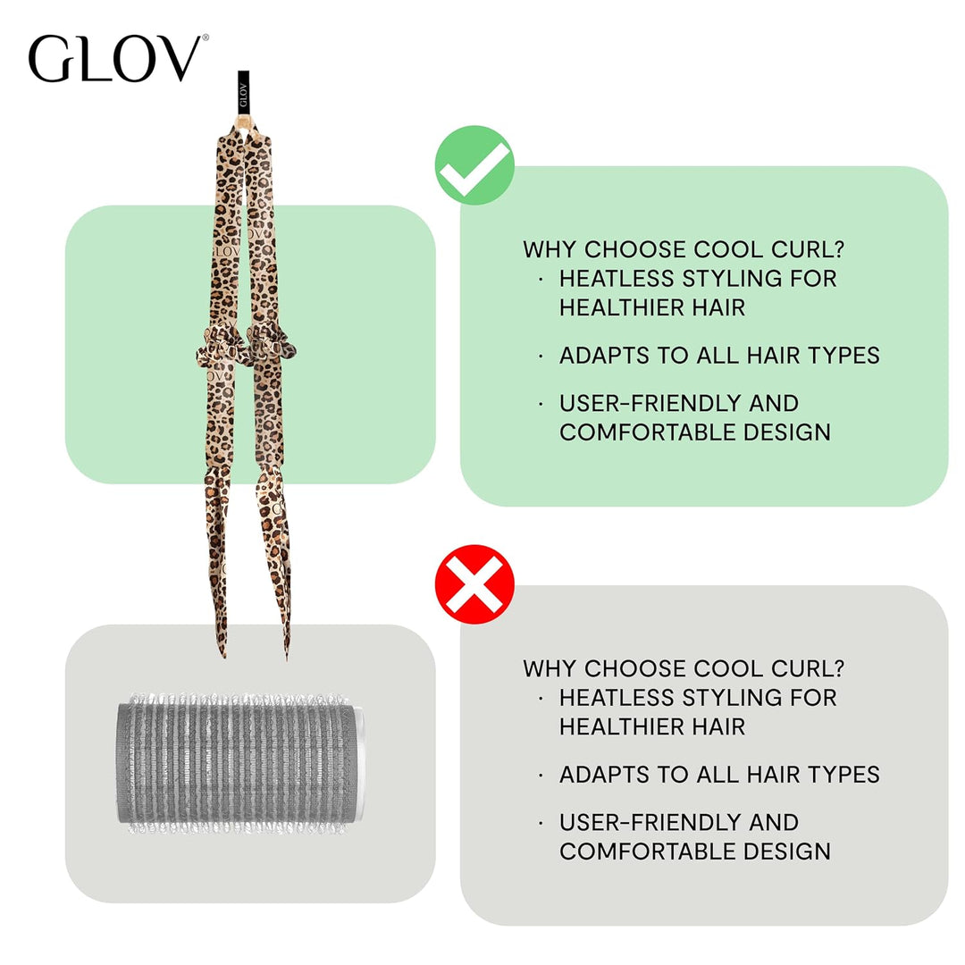 Glov Coolcurl Satin Lockenstab-hitzefrei Elegante Handhabung Frizzschutz Gesunde Haare Traumlocken F