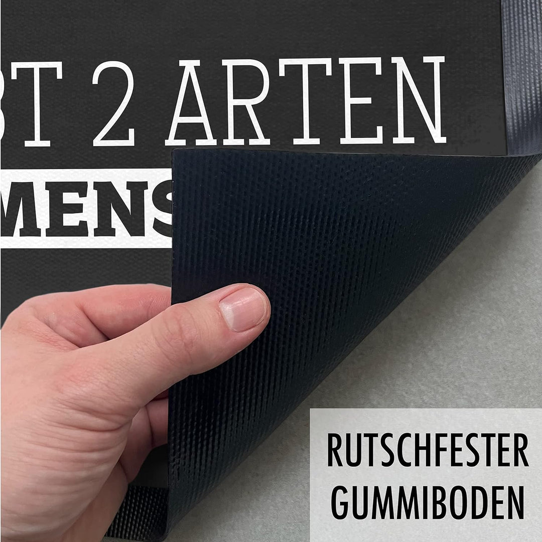 Trendation - Es Gibt 2 Arten Von Menschen Ich Hasse Sie Beide Fussmatte Geschenk Spruch Provokant Sa