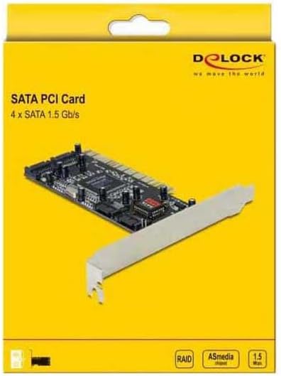 Delock PCI Karte 4 x intern SATA mit RAID 70154