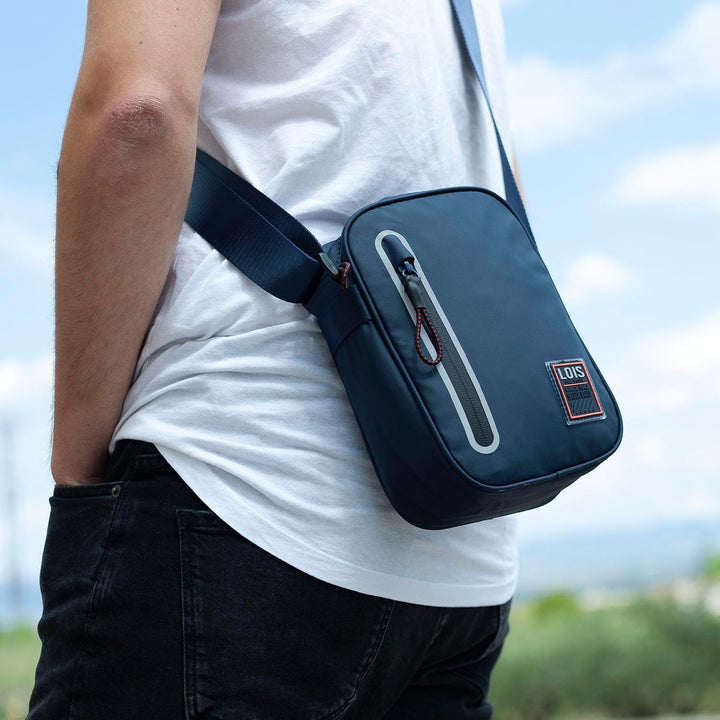 Lois - Umhängetasche Herren Klein mit verstellbarem riemen - Herren Umhängetasche Klein hergestellt