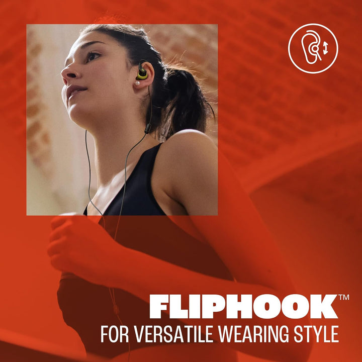 JBL Endurance Run 3 In-Ear-Sport-Kopfhörer mit Kabel, FlipHook- und TwistLock-Technologie, IP65 Wass