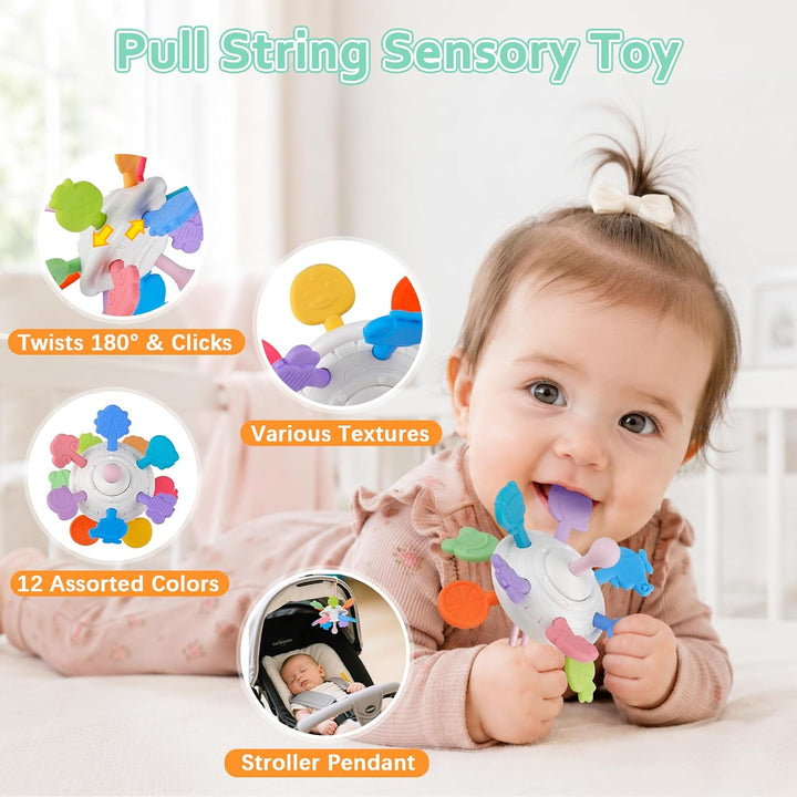 Baby Spielzeug für 6 bis 12 Monate, Montessori Spielzeug für Babys, Sensorisches Baby Spielzeug, 6 i