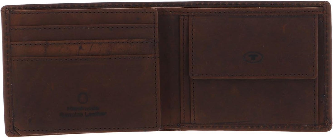 TOM TAILOR Herren Taschen & Geldbörsen Portemonnaie Ron S Braun, S Braun