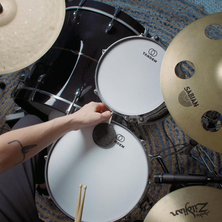Tandem Drums Drops Schlagzeug-Set FX – Fog Grey, 4 Stück
