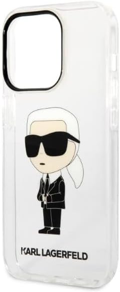 KARL LAGERFELD KLHCP14LHNIKTCT Hülle für iPhone 14 Pro 6,1" transparent hardcase