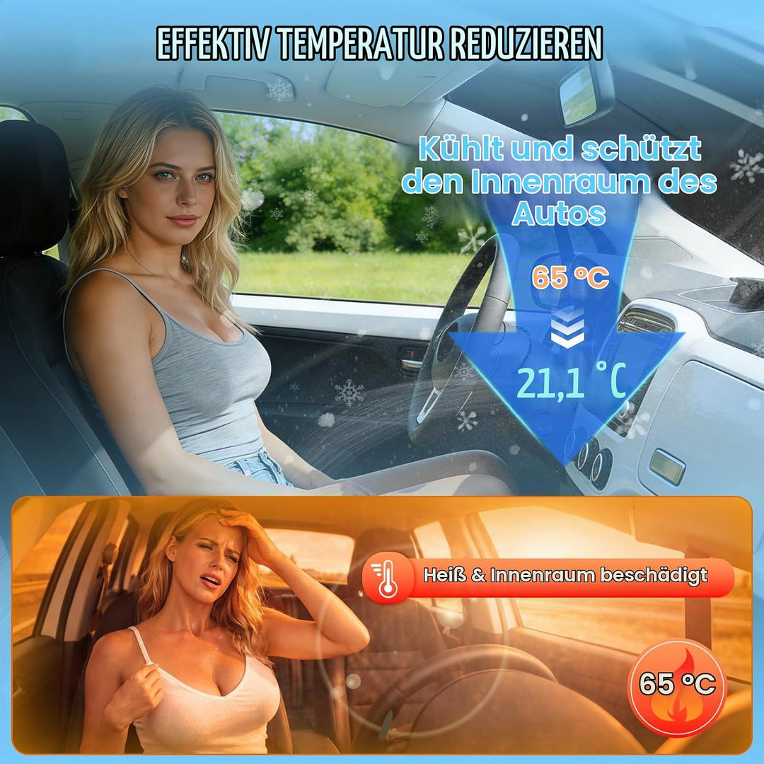 Sonnenschutz Auto Frontscheibe Ersatz für VW T5 2003-2021, Auto Windschutzscheibe Sonnenschutz Innen