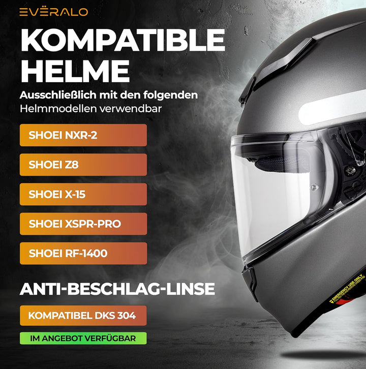 Visier Kompatibel Mit Shoei Nxr 2 - Z8 - Xspr Pro - X15 - Cwr F2 – Pinlock-Ready Helmvisier (Transpa