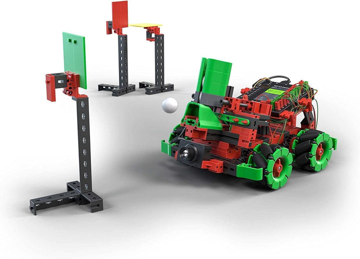 fischertechnik 559895 ROBOTICS – Hightech, Bausatz ab 10 Jahren, Experimentierkasten für 9 Roboter M