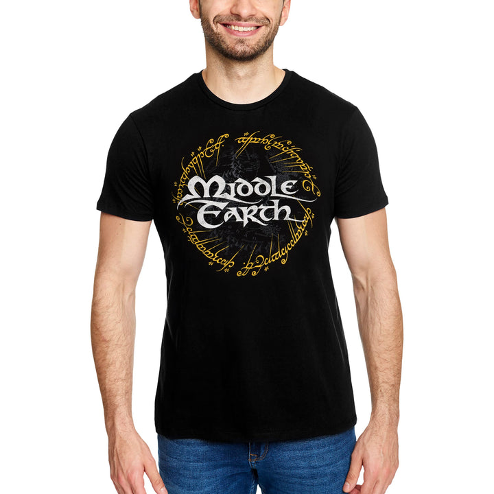 Elbenwald Herr der Ringe T-Shirt Mittelerde Kollektion Verschiedene Motive Frontprint Baumwolle Dame